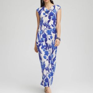 Petite Travelers™ Cowl Neck Maxi Dress
