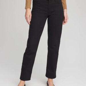 Girlfriend Straight Ankle Jeans