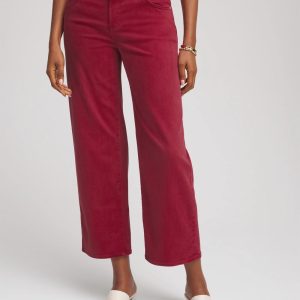 Girlfriend Cropped Wide-Leg Jean