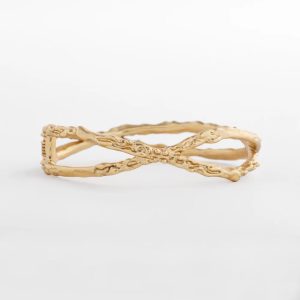 Goldtone Hinge Cuff Bracelet