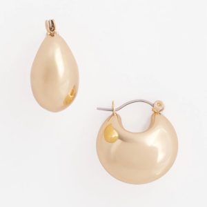 No Droop® Gold-Tone Huggie Hoop Earrings