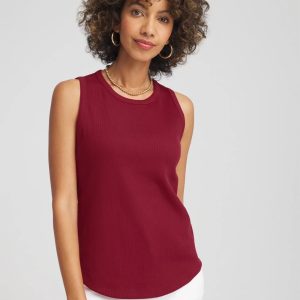 Ribbed High-Neck Tank
