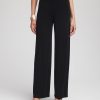 Petite Travelers™ Hollywood-Waist Straight-Leg Pants