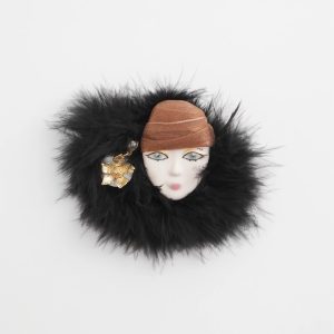 Feathered Lady Brooch