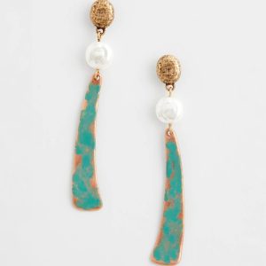 No Droop® Linear Drop Earrings