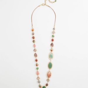 Chico's Originals Long Multi-Stone Necklace