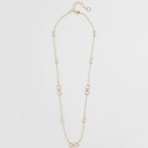 Equestrian Horsebit Long Link Necklace