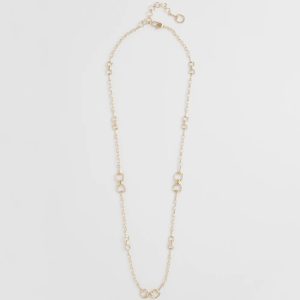 Equestrian Horsebit Long Link Necklace
