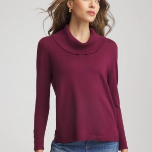 Cowlneck Long-Sleeved Sweater