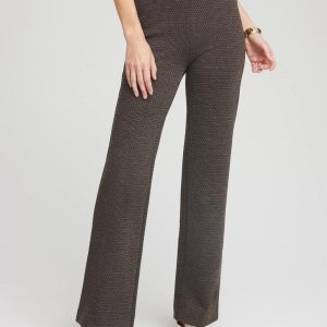Juliet Jacquard Full-Length Ponte Pants