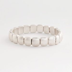 Silvertone Stretch Bracelet