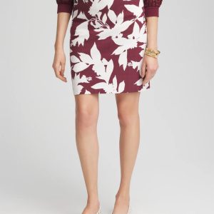 Brigitte™ Slub Floral Pull-On Skort