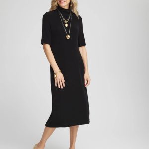 Travelers™ Mockneck Midi Dress