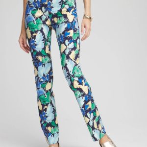 Brigitte™ Slub Floral Slim Pants