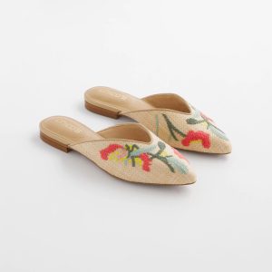 Gabby Raffia Mule