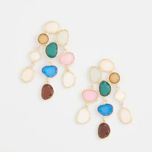 No Droop® Rainbow Resin Drop Earrings