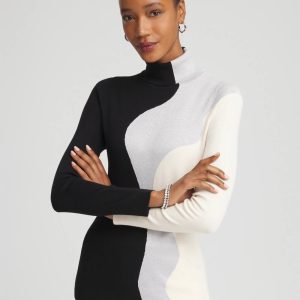 Ella Turtleneck Intarsia Sweater