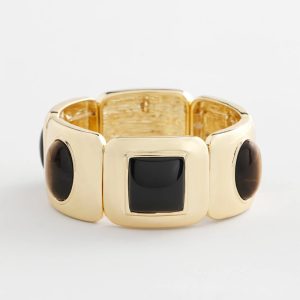 Neutral Gold Stretch Bracelet
