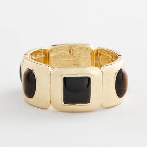 Neutral Gold Stretch Bracelet