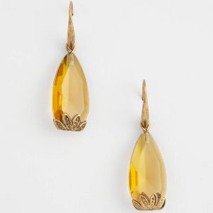 Neutral Stone Drop Earrings