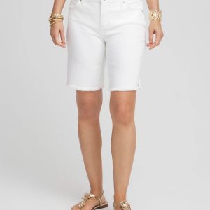 So Slimming® Frayed Girlfriend Jean Shorts
