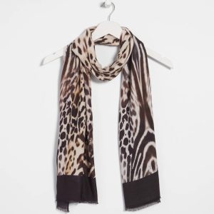 Animal Print Oblong Scarf