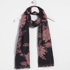 Cotton Jacquard Oblong Scarf