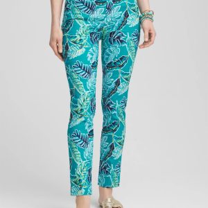 Petite Brigitte™ Tropical Slim Ankle Pants