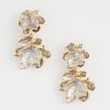 Painted Flower Linear Earrings