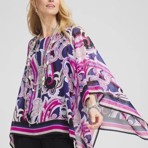 Travelers™ Paisley Chiffon Layered Top