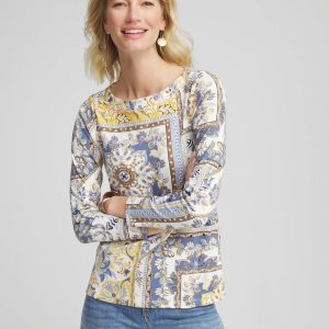 Stretch Cotton Boatneck Tunic