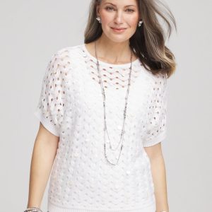 Dolman Pointelle Sweater
