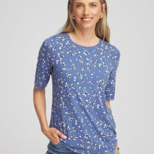 Printed Elbow Sleeve Tee