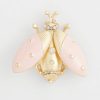 Pink Bug Brooch