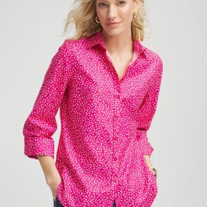 No Iron™ Cheetah Stretch Shirt