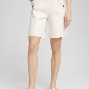 8" Pull-On Stretch Denim Shorts