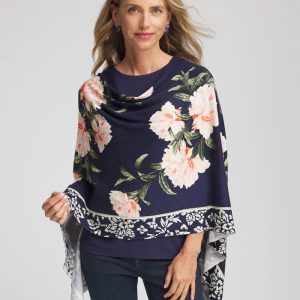 Asymmetrical Convertible Sweater Poncho