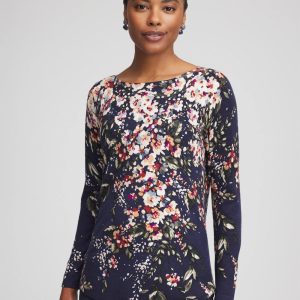 Ella Floral Bateau Pullover Sweater
