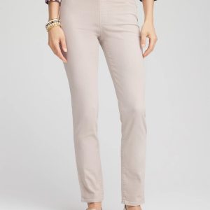Denim Pull-On Ankle Jeggings