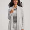 Zenergy® Rib-Trim Long Cardigan