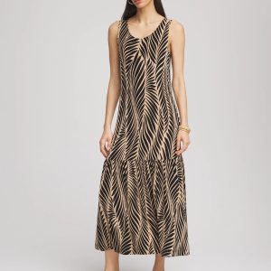 Travelers™ Palm-Frond-Motif Dress