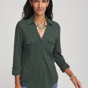 Collared Henley Shirt