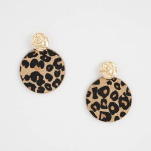 Round Haircalf Earrings