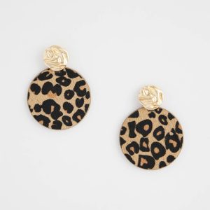 Round Haircalf Earrings