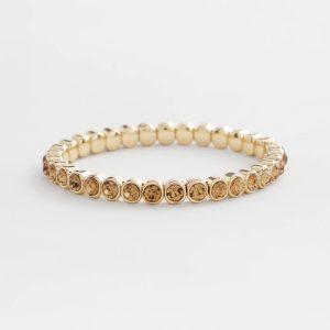 Amber Hues Shiny Stretch Bracelet