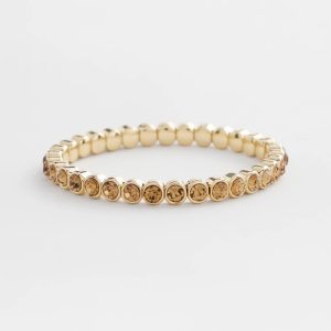 Amber Hues Shiny Stretch Bracelet