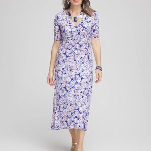 Ruched Jersey Midi Dress