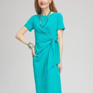 Twist Tie-Front Dress