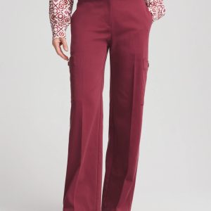 Petite Sateen Cargo Pants
