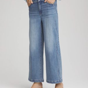 So Slimming® Wide Cropped Jeans